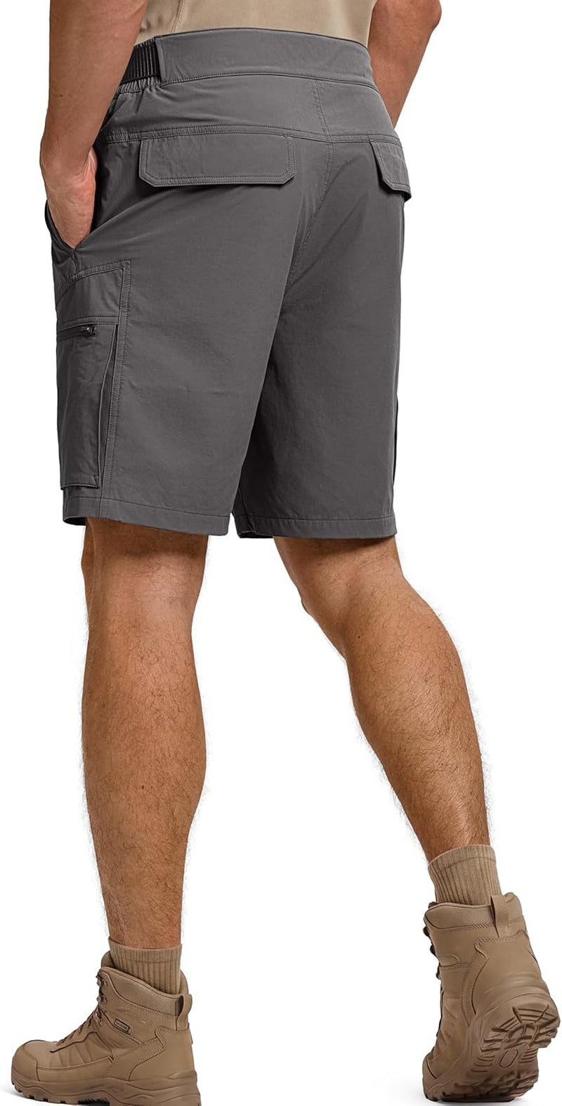 Men'S Cargo Hiking Shorts with Belt Lightweight Quick Dry Tactical Shorts with Pockets for Casual Work Golf