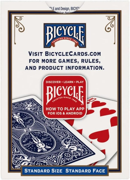 Standard Rider Back Playing Cards, Poker Size, 12 Pack, Classic Decks of Cards for Poker, Blackjack, Casino Games & Family Game Night