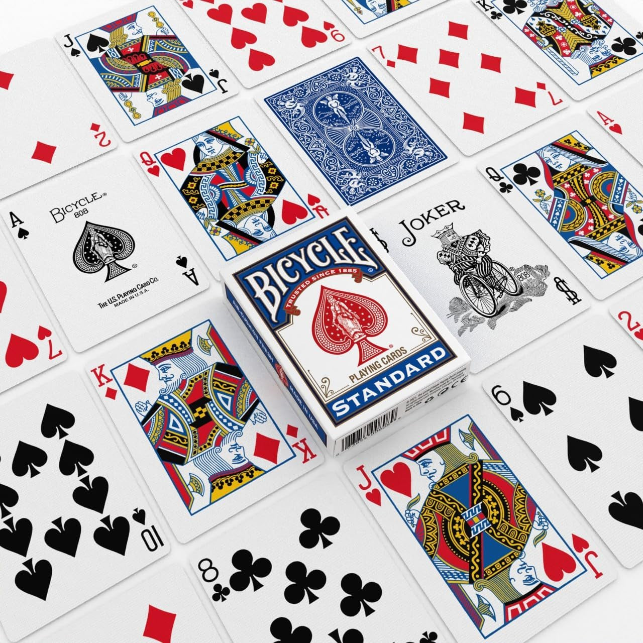 Standard Rider Back Playing Cards, Poker Size, 12 Pack, Classic Decks of Cards for Poker, Blackjack, Casino Games & Family Game Night