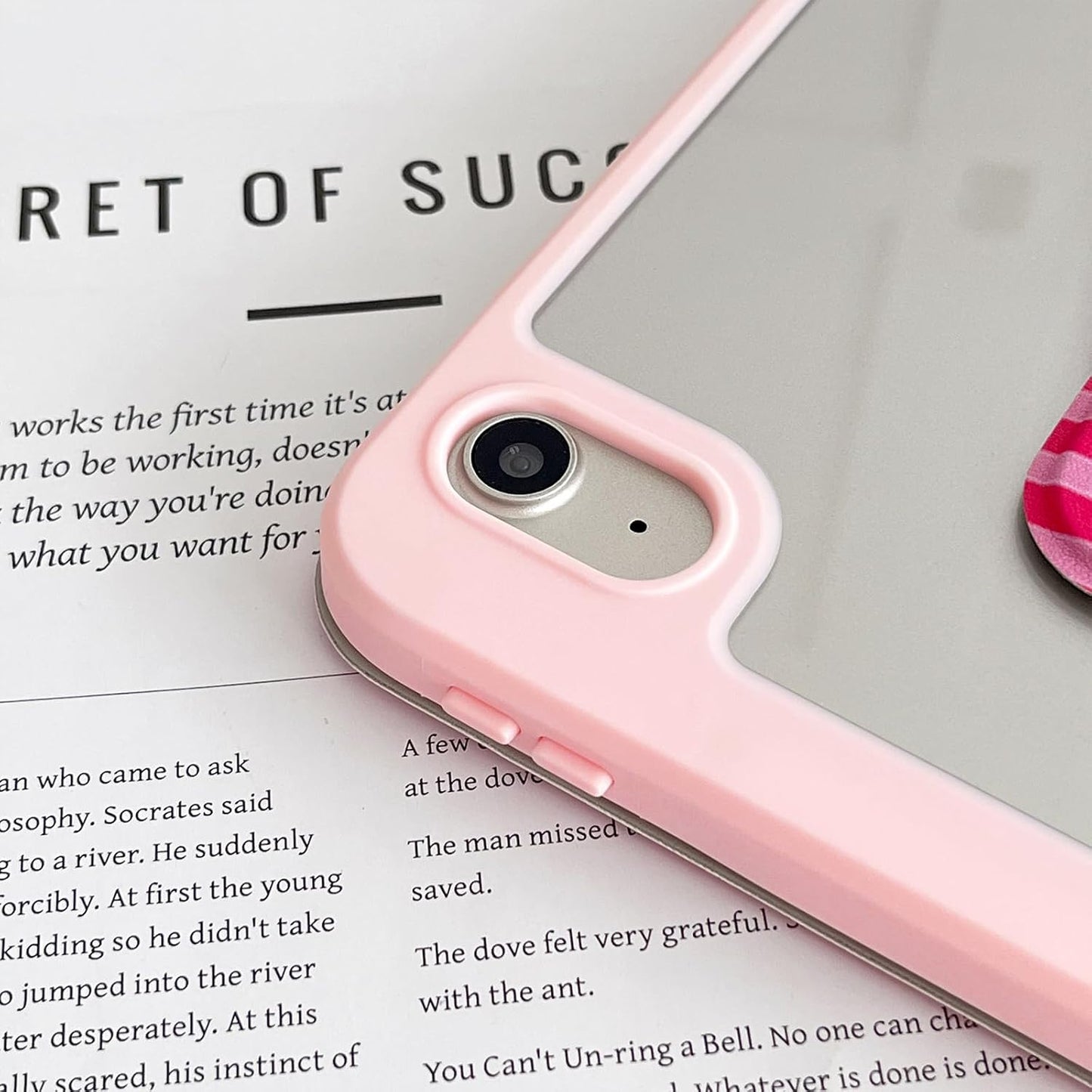 for Ipad A16 Case 11Th Generation 11 Inch 2025/Ipad 10Th Generation 10.9 Inch 2022, Protective Cover with 360 Degree Rotating Stand for Ipad A16 with Pencil Holder, Auto Wake/Sleep - Hot Pink