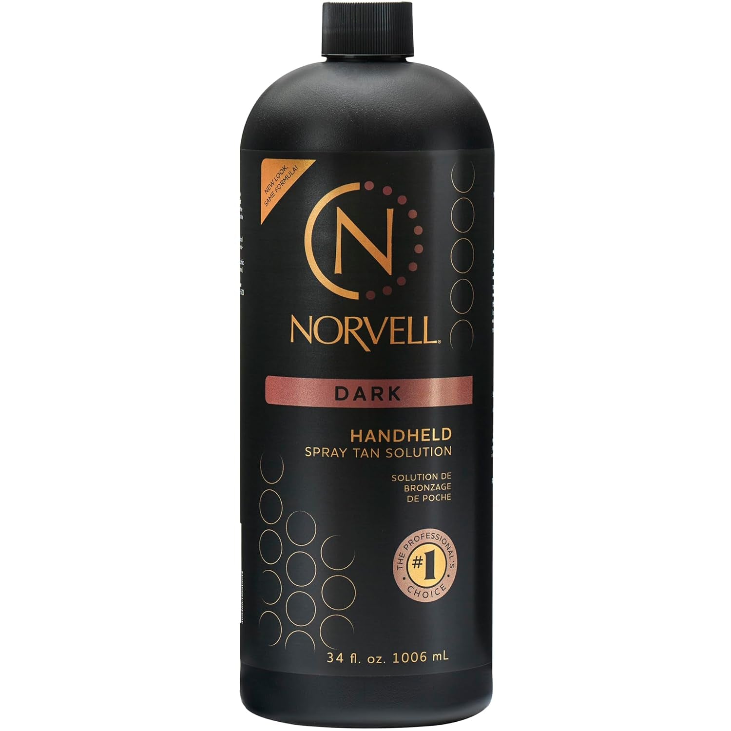 Premium Spray Tan Solution Dark 34 Fl Oz – Professional Sunless Tanning Formula for Deep Natural Bronze, Streak-Free, Fast-Drying, Long-Lasting Sunless Color