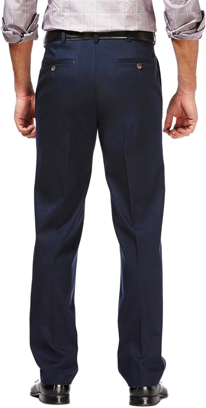 Men'S Premium No Iron Khaki Classic Fit Pleat Front Pant (Regular and Big & Tall Sizes)