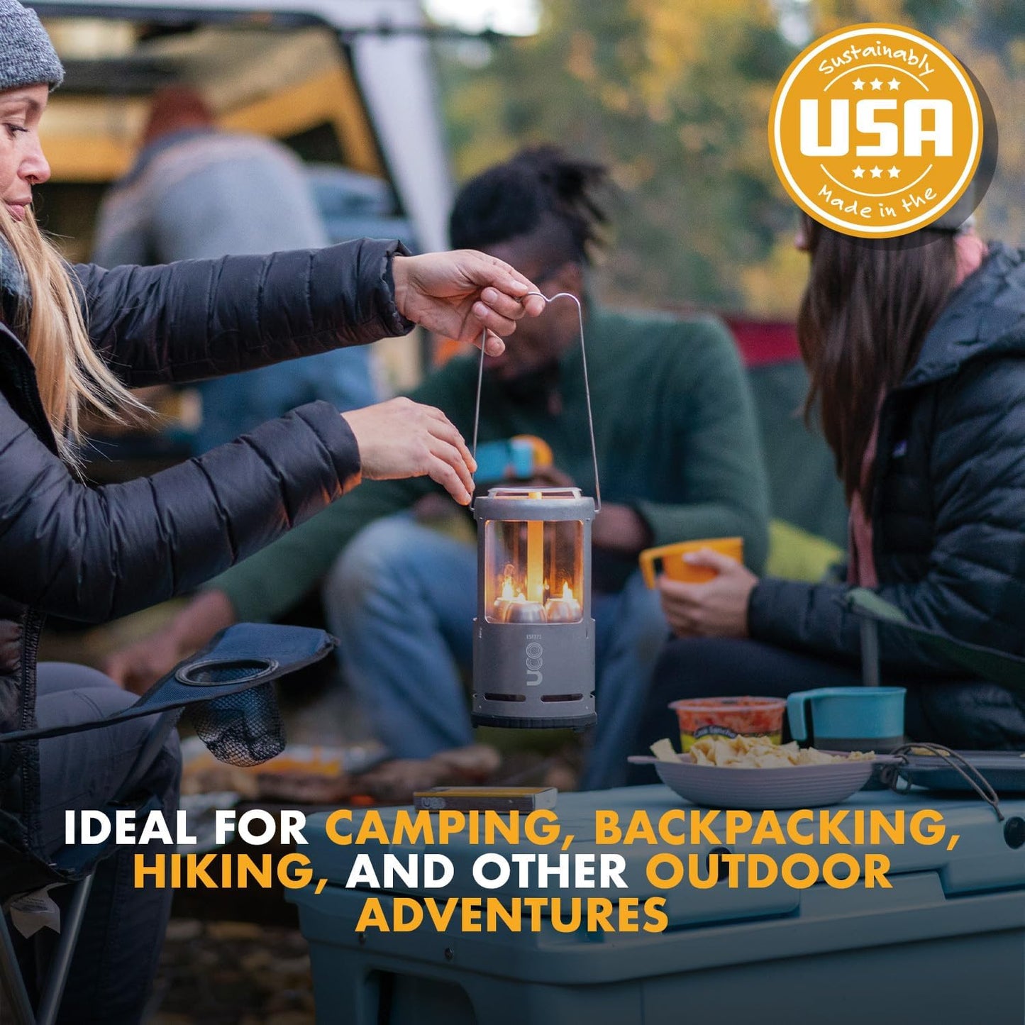 12-Hour Natural Beeswax Long-Burning Candles for  Candle Lanterns and Emergency Preparedness, Made in USA