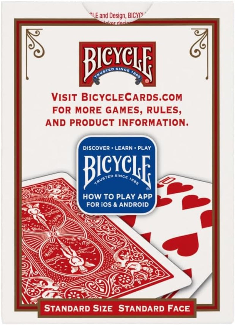 Standard Rider Back Playing Cards, Poker Size, 12 Pack, Classic Decks of Cards for Poker, Blackjack, Casino Games & Family Game Night